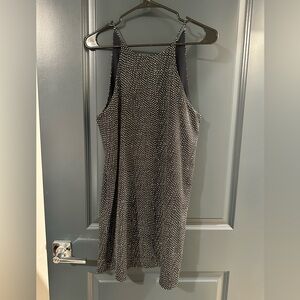 Vici Navy and White Polka Dot Mini Dress